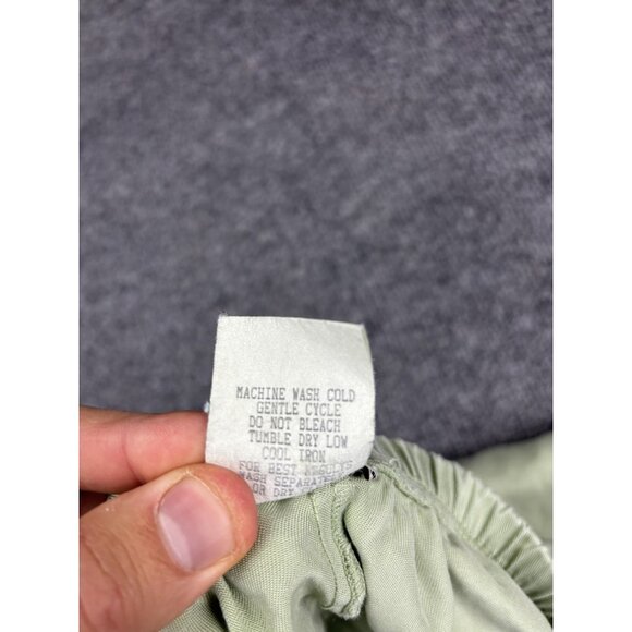 Froxx 2 Piece Set Womens Petite Small Green Tencel Floral Embroidered - Picture 12 of 13